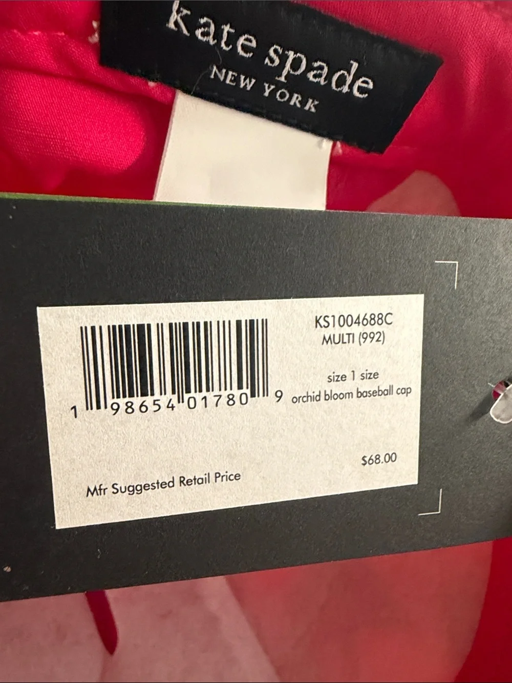 kate spade Bright Floral Multicolor Baseball Cap
